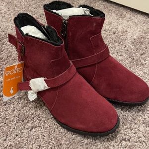 Brand-new Sporto Emma wine-colored boots